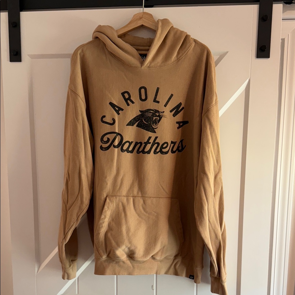 Carolina Panthers Hoodie - Tan Team Pullover